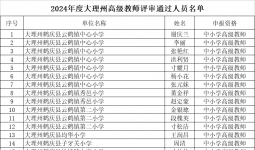 喜讯！弥渡这73位教师获评 高级教师职称→