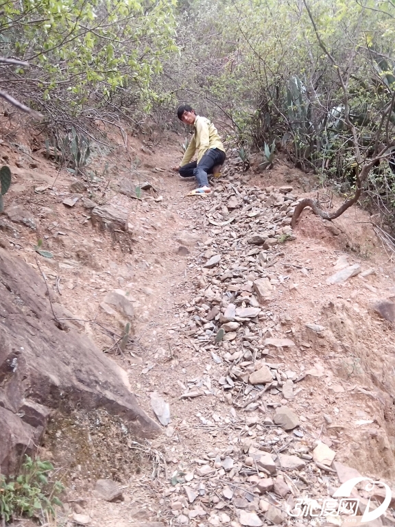 这样的路你能想象下雨这么走么